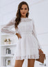 Minivestido bohemio de encaje blanco Valerie